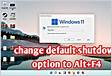 How to disable AltF4 shutdown in Windows 10